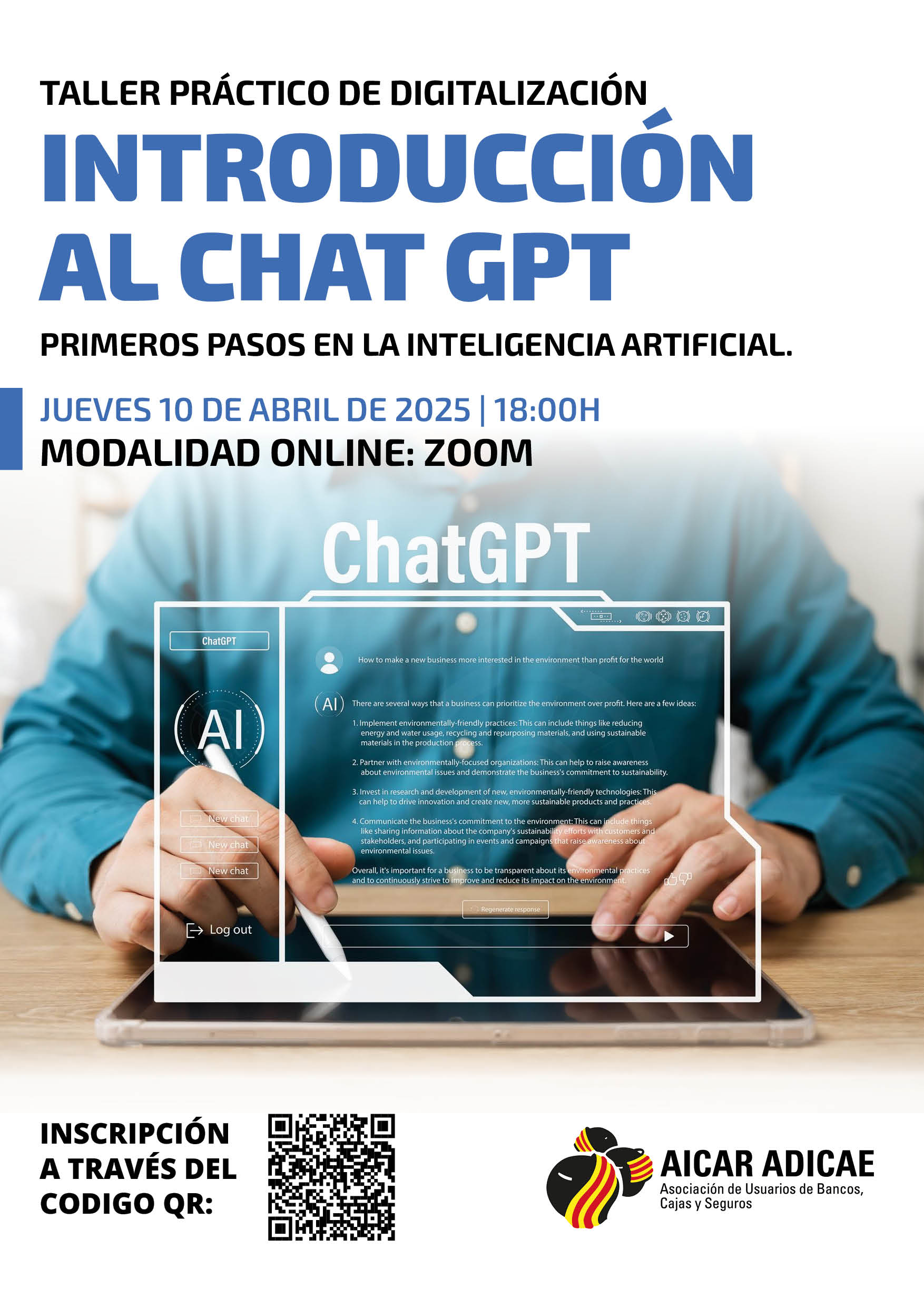 Taller Chat GPT modalidad Online