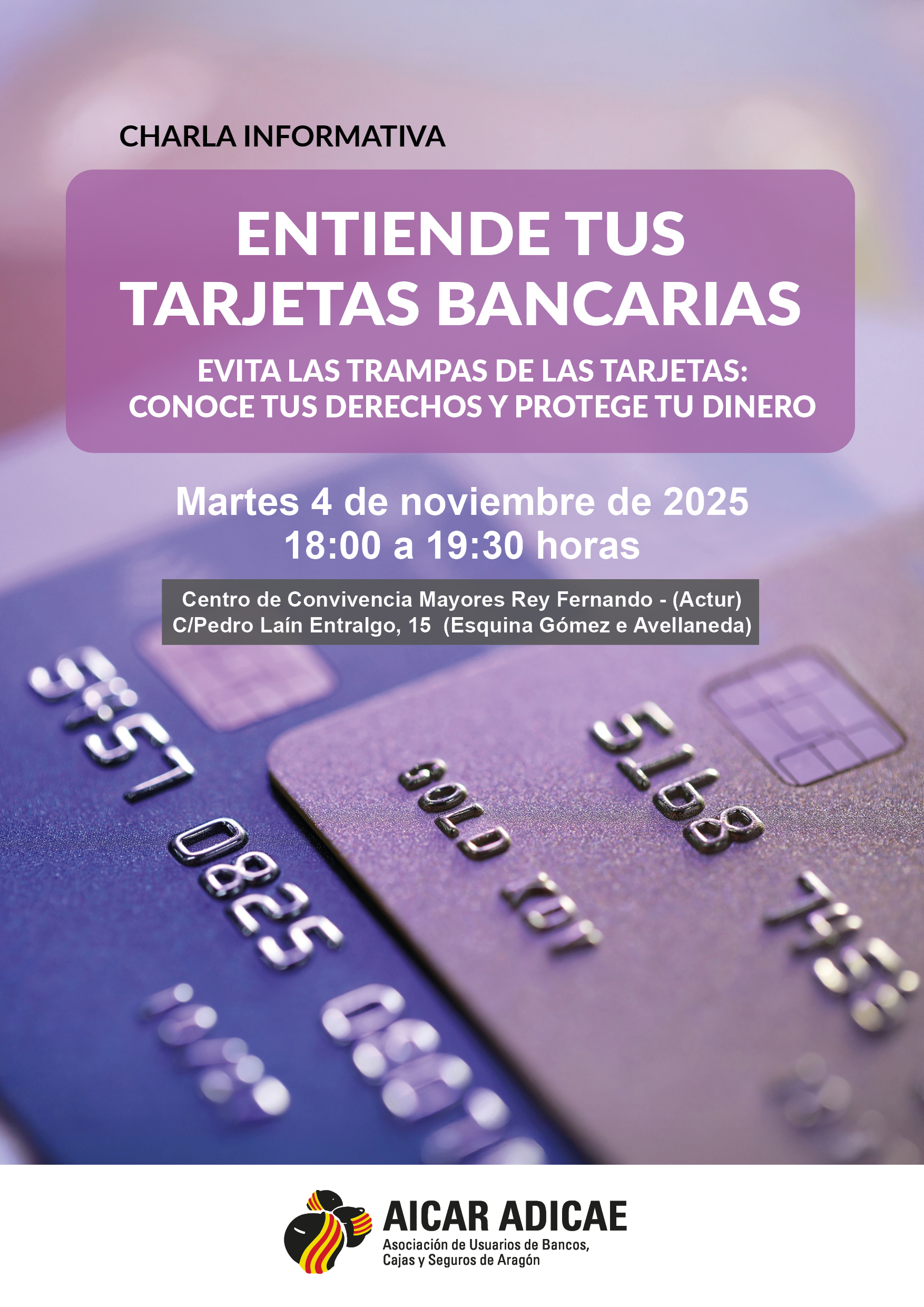 Taller tarjetas bancarias