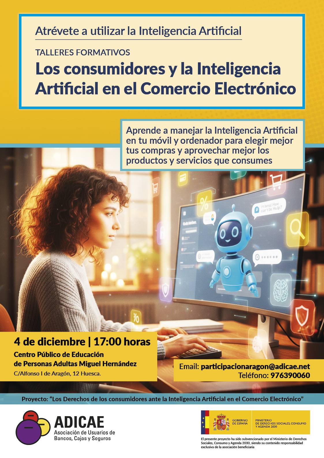Taller en Huesca IA y Comercio Electrónico