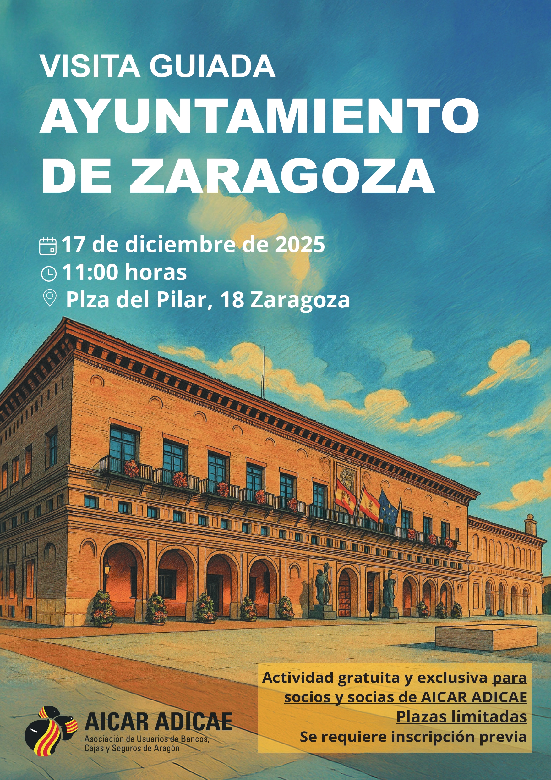 Visita Guiada al Ayuntamiento de Zaragoza
